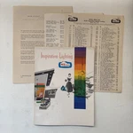 1955 Moe Division Inspiration-lighting Catalog M-162 W/price List & Letter. Fixed Price $30.39.