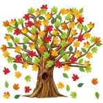 Gersoniel 90 Pieces Classroom Tree Bulletin Board Set Fall Decora. Fixed Price $17.69.