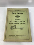 International Parts Catalog MT-42-A, For Models D-35, DS-35, D-35B, D-40, D-40B. Fixed Price $47.25.