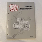 J&n Auto Electric Inc. Starter Breakdowns 1998 Catalog #910-18810. Fixed Price $9.89.