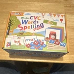Gojmzo Wooden Cvc Words Spelling Game Educational Toy 3+ Letter Tiles Cards. Fixed Price $18.00.
