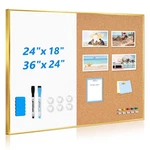 Queenlink White Board Cork Combo, 36'' X 24'', Magnetic Dry Erase An. Fixed Price $83.70.