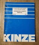 Kinze Operator & Parts Manual M0158 40 Series Grain Auger Wagons 1J-3079-M1. Fixed Price $10.00.