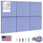 Large Cork Board 36X24 Wall Tiles Felt Bulletin Pack W/ Colored Pushpins. Fixed Price $31.33.