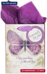Christian Art Gifts Bag, Card, And Tissue Paper Blessed Day Numbers 6:24 Bi. Fixed Price $7.20.