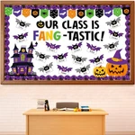 Halloween Bat Name Tag Paper Cutout Bulletin Board Decorations Classroom. Fixed Price $30.38.