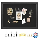 Yccyyccy Bulletin Board With Felt Black Wood Framed Wall Display Pin Offic. Fixed Price $86.19.