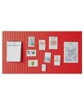 24X16" Large Red Felt Bulletin Pin Board Foldable Photo Display Memo Dec. Fixed Price $24.00.
