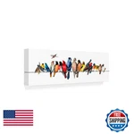 Trademark Fine Art Wrapped Canvas Wall - Wendy Russell Large Bird Menagerie. Fixed Price $28.62.