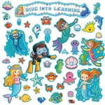 49 Pieces Ocean Beach Theme Classroom Bulletin Board Decoration Sets Dive Int.... Fixed Price $20.16.