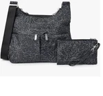 Baggallini Crossover Antitheft Rfid Protection Nylon Crossbody + Pouch Black. Fixed Price $75.00.
