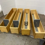 Library Card Catalog Drawers 3/4 Wide High 20 2/16" Long JJ-05. Fixed Price $79.99.