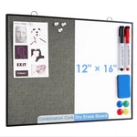 Arcobis 12X16 Dry Erase & Cork Combo Board, Magnetic Whiteboard Bulletin Wall. Fixed Price $49.98.