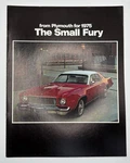 Original 1975 Plymouth "the Small Fury" Sales Brochure #81-005-0002. Fixed Price $10.00.
