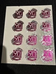 Jc Penney 91ST Anniversary Pogs From April 1993. Fixed Price $15.00.