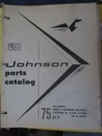 1960 Johnson 75HP V4SL 12S Outboard Parts Catalog Manual. Fixed Price $12.99.