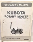Used Operators Manual For Kubota Model RC60-71H Rotary Mower 702723-7111-3. Fixed Price $10.00.