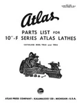 Atlas 10 Inch Parts List F Series Lathes & Millers. Fixed Price $15.00.