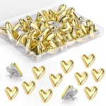 Goolada Pieces Cute Push Pins, Gold Thumb Tacks, HEART-36PCS,. Fixed Price $8.90.