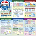 Newpath Learning Geometry Bulletin Board Charts SET/6 Laminated Double-sided. Fixed Price $58.48.