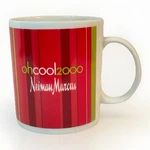 Neiman Marcus Mug Christmas Holiday Red Green Striped Oh Cool 2000 Y2K Vintage. Fixed Price $38.00.