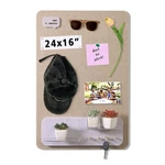 Felt Bulletin Board 16X24 Boho Desk Decor W/ Push Pins & Clips. Fixed Price $40.94.