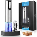 Zulay Electric Wine Opener W/ Charging Base & Foil Cutter Stainless Steel Automa. Fixed Price $30.00.