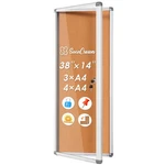 Swancrown Locking Bulletin Board Tamper-proof Notice Cork Display Case .... Fixed Price $76.39.