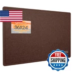 Bulletin Board 36X24 Inches Felt Decorative Pin Wall Cork Alte. Fixed Price $62.38.