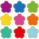 108 Pcs Confetti Flowers Cutouts For Classroom 3.5 Inch Bulletin Board Chalkb.... Fixed Price $16.52.