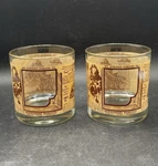 Montgomery Ward & Co. 1872 1922 Golden Jubilee Set Of Cordial Catalog Glasses. Fixed Price $17.00.