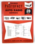 Sams Photofact Auto Radio Series AR-28 January 1965 Pb Used. Fixed Price $18.00.
