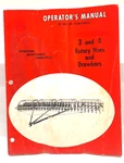 Used Old Stock Operating Manuals For Ih & 4 Rotary Hoes Drawbars 1019912R3. Fixed Price $10.00.