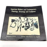Important Modern And Contemporary Paintings Drawings Sculpture Sothebys 1975. Fixed Price $15.88.