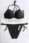 Victorias Secret Swim 2PC Set 36B Bombshell Push-up Add Cups/medium Tie Cheeky. Fixed Price $57.95.