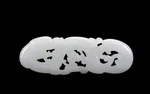 Dragon Phoenix Bat Pendant/plaque White Jade Antique Rare 17TH/18TH Ex Christies. Fixed Price $12500.00.