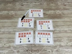 Tens Frames Add & Make 10 Math Center - Dry Erase 30 Laminated Activity Cards. Fixed Price $12.00.