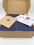 Box Fluxynara Felt Bulletin Board Tiles 12- 12X12 Squares Cork Alternat. Fixed Price $34.00.