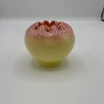 Vintage Fenton Burmese 7424 Br Tight Crimp Rose Bowl 1970-1972 Crazy Glow 3 1/2. Fixed Price $39.99.