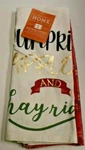 Jcpenney Home Fall 2-PC. Kitchen Towel, "pumkins, Apples, & Hayrides". Fixed Price $6.95.