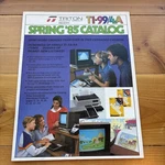 Rare Triton Catalog Ti 99/4A Texas Instruments Spring 1985 W/order Form. Fixed Price $14.95.