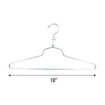 50 Pcs Sswbasics 18 Inch Chrome Metal Hangers Dress, Shirt, Blouse, Tops. Fixed Price $68.00.