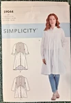 Simplicity Pattern S9044 Misses' Top With Tucks Sewing Craft Project (h). Fixed Price $5.59.