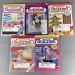 Creative Quilting Lot Of 5 Vintage 90S Magazines Valentine Quilts. Fixed Price $7.19.
