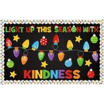 86 Pcs Christmas Bulletin Board Decorations With Light Bulb Borders Xmas Kind.... Fixed Price $17.79.