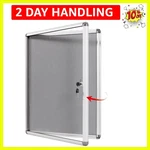 Swancrown Enclosed Bulletin Lockable Noticeboard Case With Aluminium Fr.... Fixed Price $96.89.