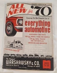 Warshawsky Catalog (later Known J.c. Whitney ) Everything Automotive 1970 ,242PG. Fixed Price $20.00.