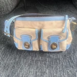 Coach Legacy F13102 65TH Anniversary Signature Cream Blue Two Turnlock BAGY2K. Fixed Price $330.00.
