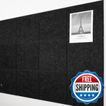 Aktop Black Cork Bulletin Board 47X35 12 Pack Removable Felt Tiles. Fixed Price $29.87.