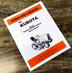 Kubota RC40-G RC44-G RC48-G Rotary Mower Deck Operators Manual Owners W/parts. Fixed Price $18.97.